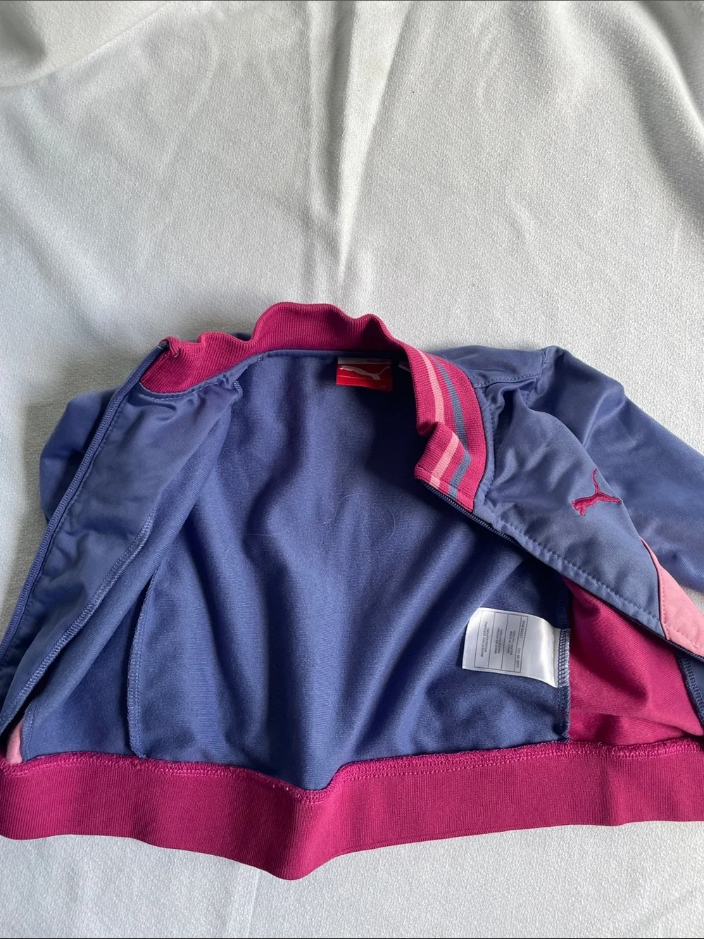 PUMA Jacket Track Suit Full Zip Up Purple Pink Sporty Sweater Sweatshirt